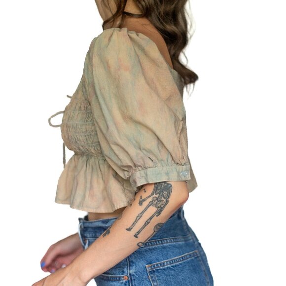 Free People • Small • Blouse • Pink w/ Blue - Picture 3 of 13